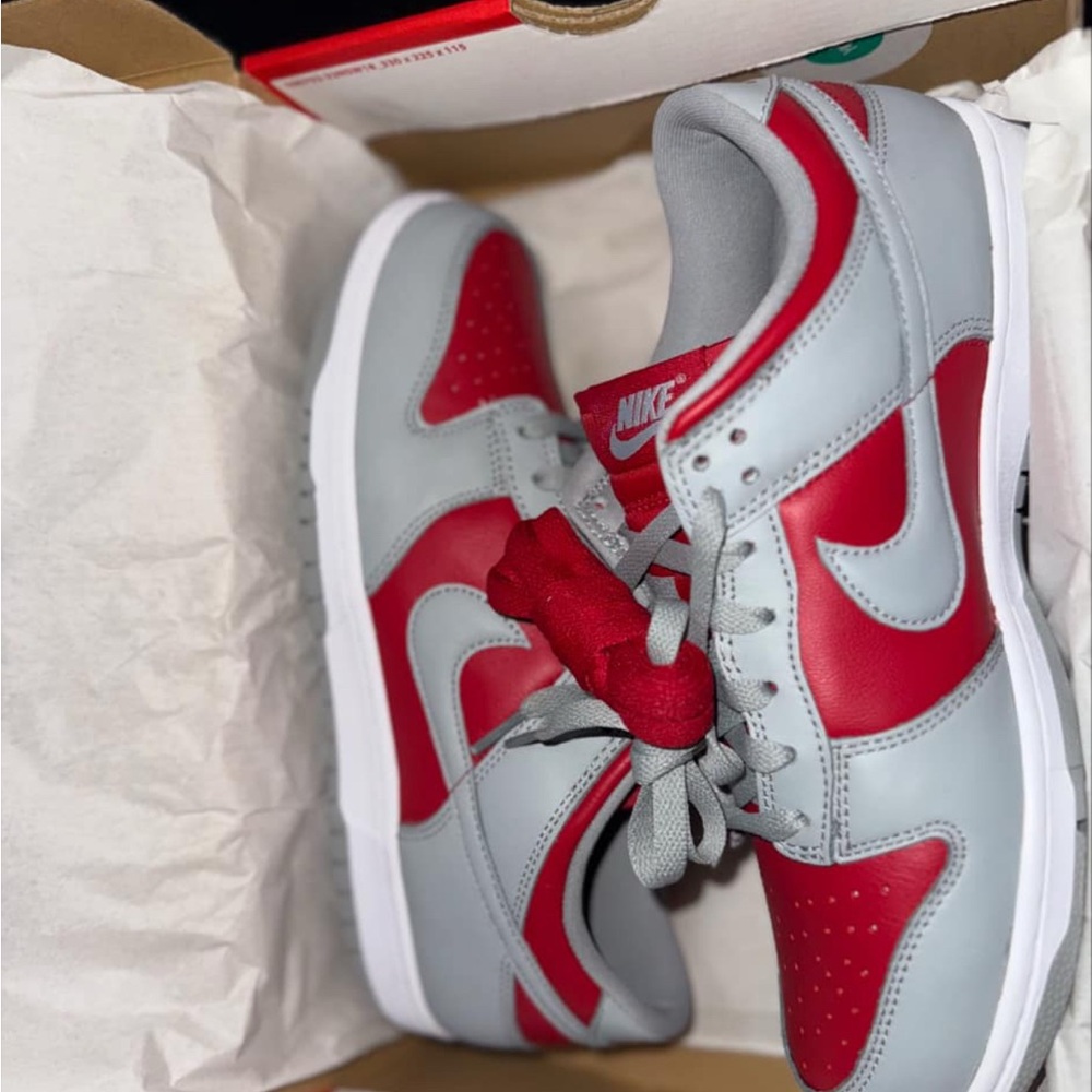 Nike Red and Gray Sneakers